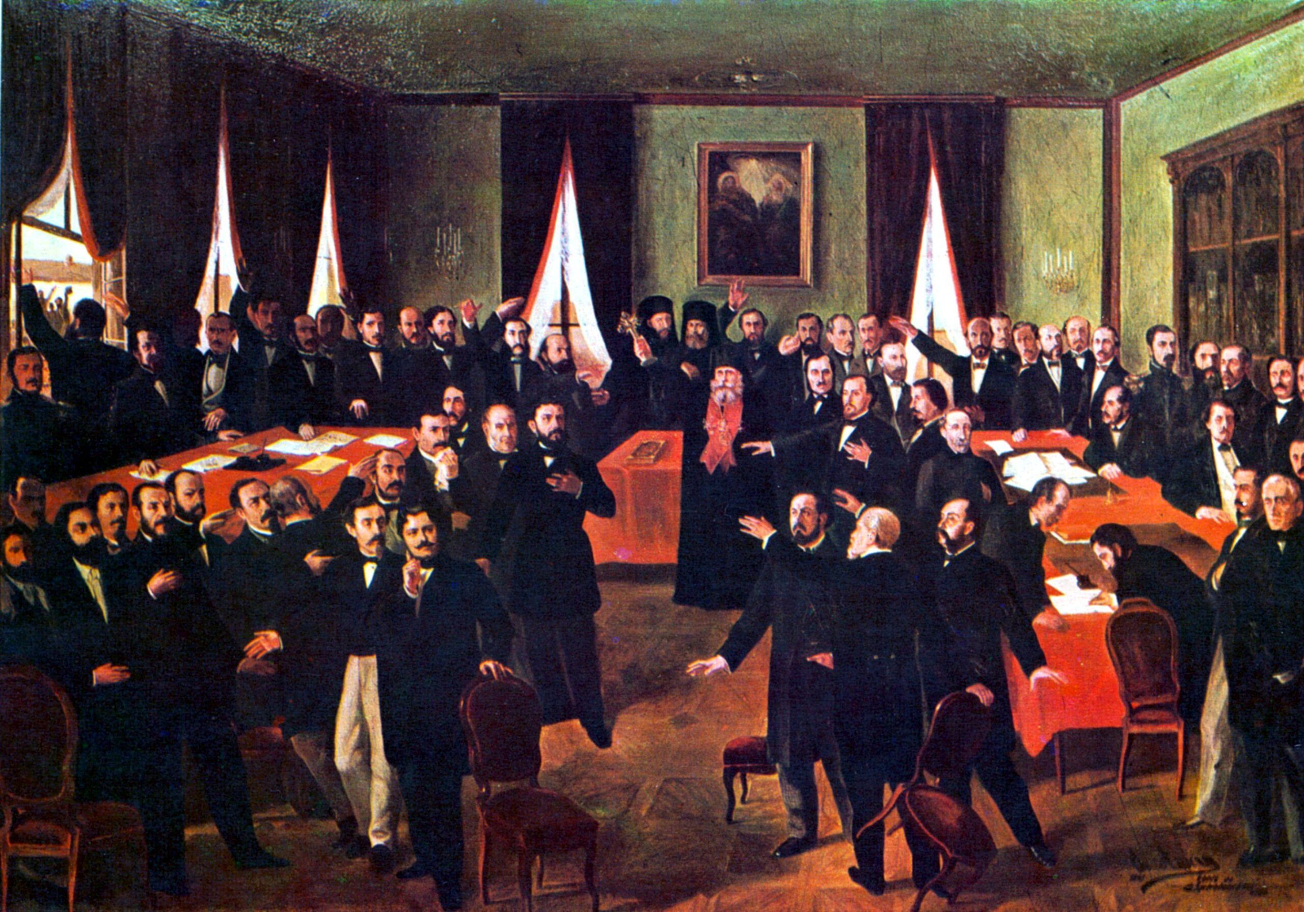 24 ianuarie, Mica Unire: Theodor Aman-Proclamarea Unirii